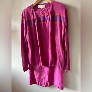 Rosanna Pink + Orange Knit Cardigan & Dress Set 10